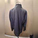 Karen Scott  SPORT  Black and White Striped Jacket Photo 4