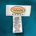 Talbots Women’s V-neck Chiffon Overlay Turquoise Tank Maxi Dress Photo 4