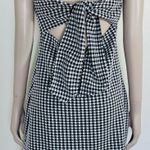 Topshop Black & White Gingham Mini Dress Photo 4
