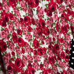 Jovie Women’s boho oversized Floral and Polka Dot Coat size L Red Size L Photo 2