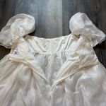 Princess Polly White Babydoll Dress Puff Sleeve US 6 Party Photo 7