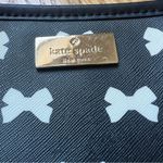 Kate Spade New York Black Leather Clutch Wristlet White Bows Streetwear Twee Photo 6