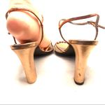 VINTAGE 1990'S RICHARD TYLER COPPER & GOLD BRAIDED LEATHER PUMPS (7M) Size 7 Photo 4