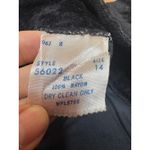 Vintage 60s Women's WPL Black Velvet High Waisted Shorts Style 56022 Size 14 Photo 2