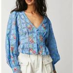 Free People NWOT  Women's "Blossom Eyelet Top Photo 4