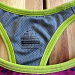 Nike Dri-FIT Racerback Tank Top M Multicolor Polka Dot Neon Workout Photo 2
