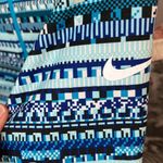 Nike  Pro Dri Fit Pullover Blue Print Athletic Top Womens Performance Photo 5