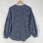 CAbi Te Amo Love Cursive V-Neck Lightweight Long Puff Sleeve Blouse Peasant XS Photo 9