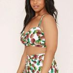Forever 21  Plus High Waisted Pineapple Print Skirted Swim Bottoms 0x NWT Photo 6