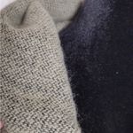 SAKS FIFTH AVENUE BLACK & TAUPE PONCHO ONE SIZE FITS MOST Tan Photo 2