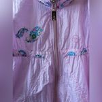 Sergio Tacchini Vintage Old School Women’s Windbreaker Paisley Jacket Size 14 Pink Photo 11