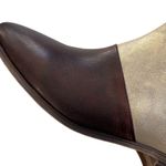 Antelope Like New Leather Metallic Ankle Boot Photo 2