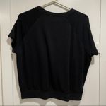 Make + Model  black cropped lounge top light sweatshirt super soft size medium Photo 1