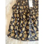 Mango  womens tank top Size 2 yellow floral sleeveless Photo 2