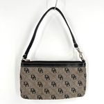 Dooney & Bourke DB Monogram Y2K Black Tan Mini Purse Small Leather Canvas Photo 2