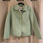Briggs New York  Light Green Quilted Puffer Jacket Photo 0