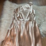 Birdy Grey  Kira Dress In Shiny Satin Neutral Champagne Photo 7