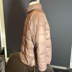 Old Navy Women’s Puffer Jacket Coat Fleece Lined ZipUp Dusted Chocolate Size XXL Photo 3