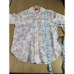 Jantzen VTG Metra  Womens Top Button Down Short Sleeve 100% Cotton Floral Twee Photo 6