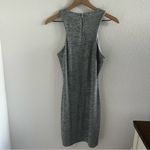 Top Shop Gray Silver Back Zip Dress US 8 Photo 6