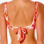 Rip Curl NWT Sun Rays Crop Bikini Top in Red Size M Photo 2