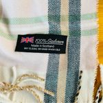 100% Cashmere Made in Scotland Tartan Plaid Scarf Photo 5