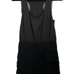Greylin  Dress Black Sleeveless Bodycon Ruched Ruffle Cocktail Dress Photo 0