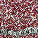 Free People  Intimately Floral Deep V Bodysuit Red Pink Boho Print Size Large EUC Photo 11