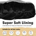 Winter Beanie Hats for Men Women, Fleece Lined Beanie Soft Warm Knit Hat Ski Stocking Cuffed Cap Photo 1