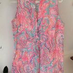 Lilly Pulitzer Pink and Blue Patterned Top Photo 0