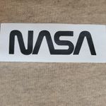 Forever 21 Tie Dye Cropped Nasa Sweatshirt Black & Brown Crew Neck Boxy Retro‎ Fall - M Photo 3