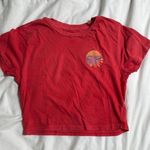 O'Neill red cropped o’neill surf summer top Photo 0