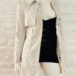 Anthropologie Beige anthropology tulle trench coat size M Photo 9