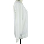 Levi's Womens 1X-Large Sweatshirt Stretch Long Sleeve White w/ Silver Logo New Photo 3