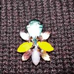 Loft Stunning Rich Dark Plum Bejeweled Crewneck Sweater EUC Small Photo 3