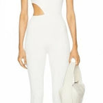 Brand New GIGI C Revolve Women's Medium White Rory Jumpsuit Photo 0