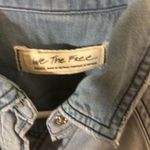 We The Free Free People with Love Blue Denim Shirt, Small Photo 10