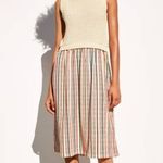ZARA contrasting sweater striped skirt midi sleevless dress sieze large Photo 0