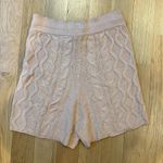 Nasty Gal Shorts Cable Knit Sweater Bottoms Pink Size Medium Photo 2