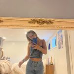 SheIn Stripped navy and white tube top Photo 1