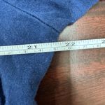 Hue V-Neck Navy 3/4 Sleeve Blouse Size Large Photo 3