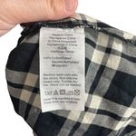 Madewell  Arion Plaid Wrap Front Long Sleeve Blouse in Black/White Size M Photo 2