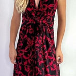 Norma Kamali  Red/Black Wrap Dress size Large Photo 0