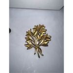 Vintage MCM Brushed‎ Gold Tone Leaf Bouquet Brooch Gold Photo 1
