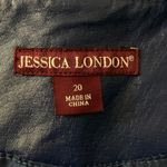 Jessica London  Cropped 100% Leather Jacket, Size 20 Photo 4