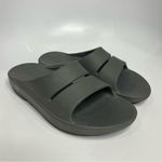 Oofos OOahh‎ slides sandals in slate gray unisex sizing comfort shoes recovery Size 10 Photo 3