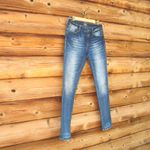 Rock Revival  Remix Vintage Blue Mid Rise Skinny Jeans Photo 4