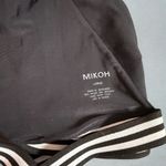 Mikoh  Monterey T-Back Top in Night Black White Elastic Sporty Straps Large Photo 6