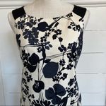 Maggy London  off white and black casual floral sheath dress sz 8 Photo 2