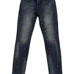 EXPRESS  Pearl embellished skinny jeans Women’s size 2 Casual Mid rise Ankle Photo 0